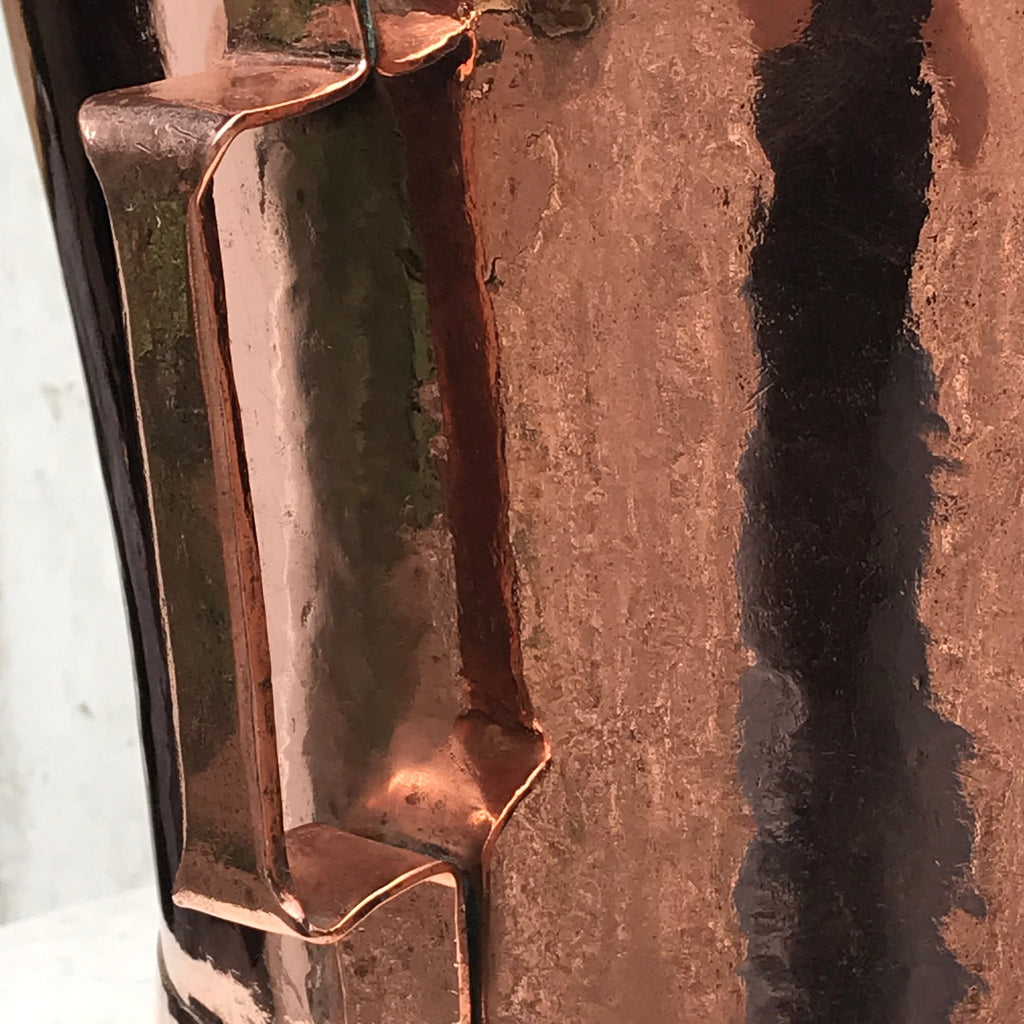 19th Century Twin Handled Copper Grain Measure - Detail View - 8