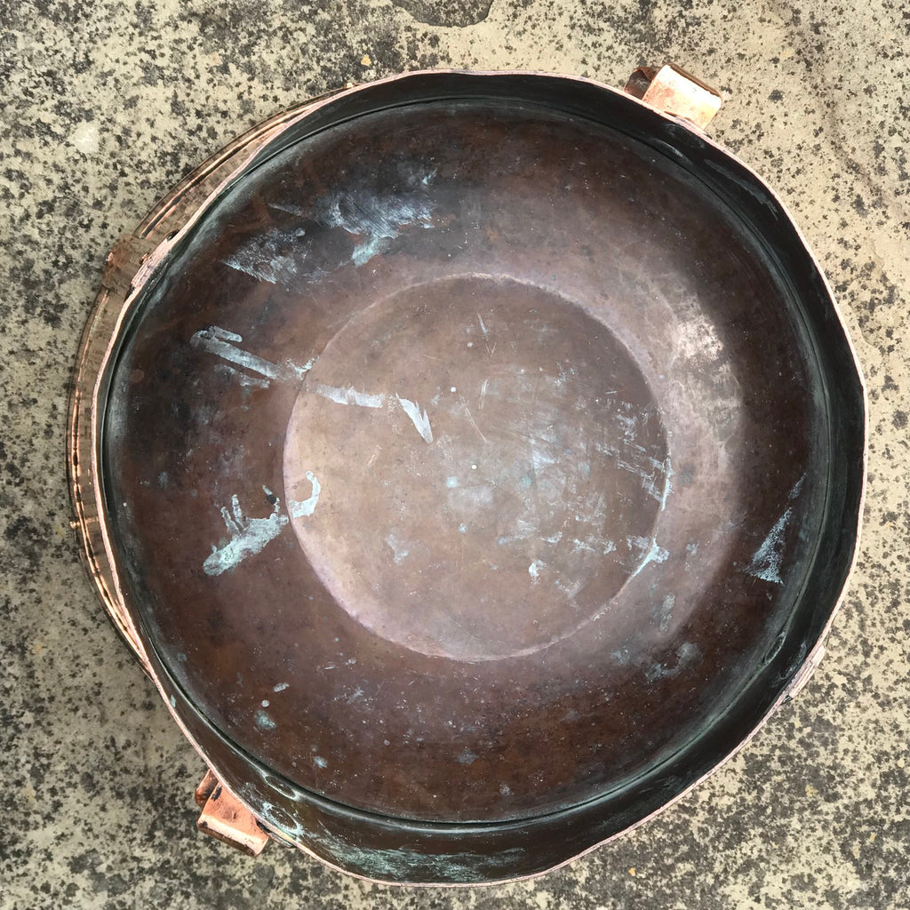 19th Century Twin Handled Copper Grain Measure - Detail View - 6