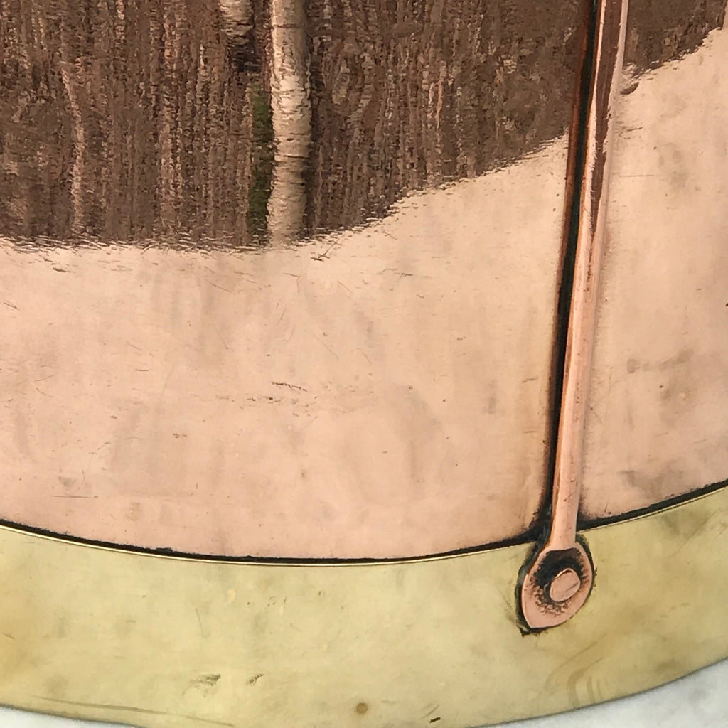 19th Century Arts & Crafts Twin Handled Copper Bin - Detail View - 4