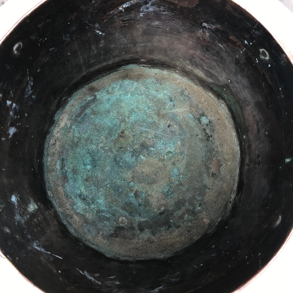 19th Century Arts & Crafts Twin Handled Copper Bin - Detail View - 5