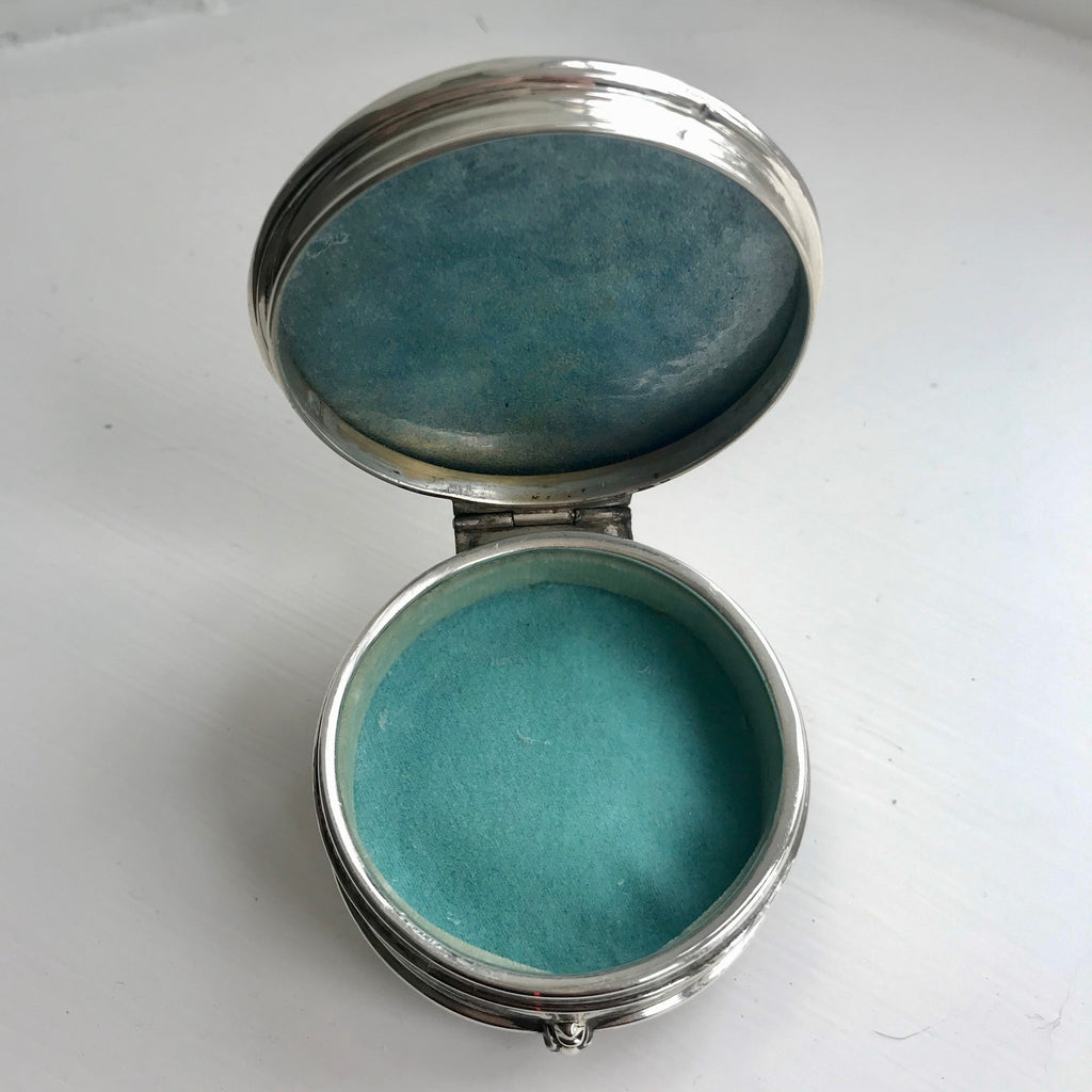 Silver & Enamel Jewellery Box - Inside View - 4