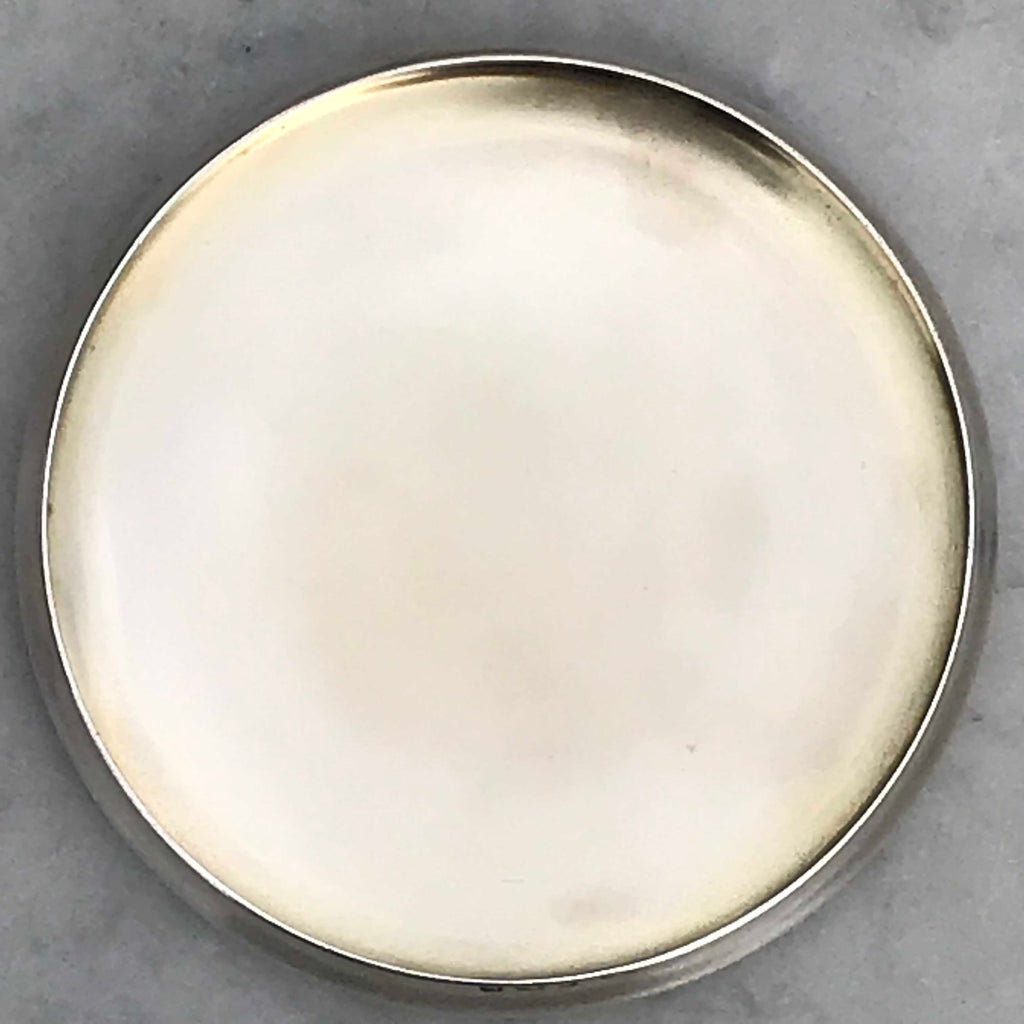 Webb Crystal Bowl with Silver & Enamel Top - Detail View - 5