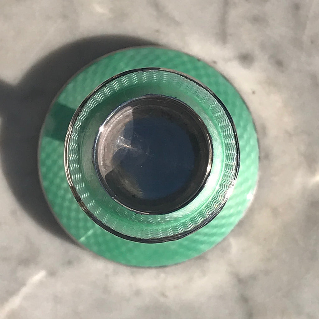 Pair of Sterling Silver & Guilloche Enamel Candlesticks - Detail View - 9