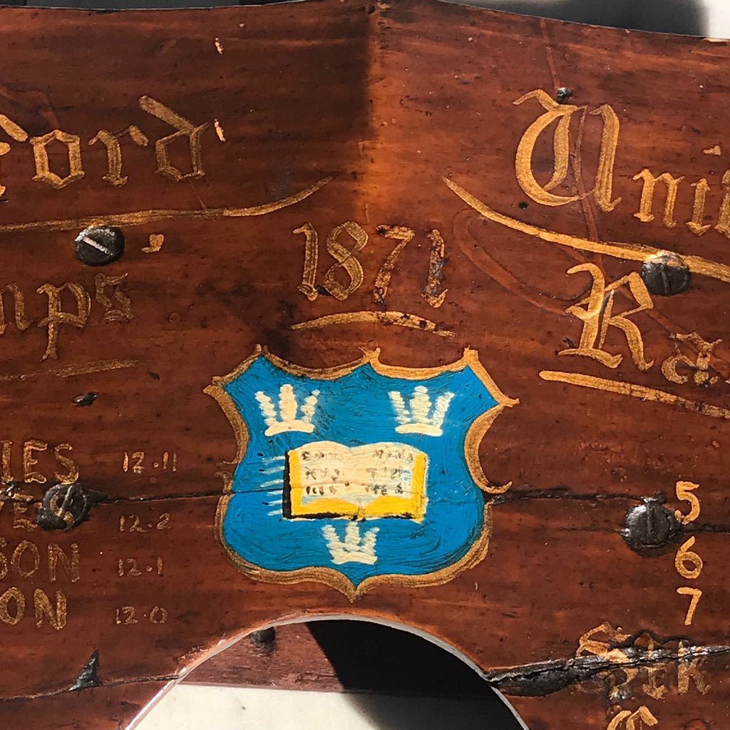 1871 Oxford University Boat Race Scull Seat - Detail View - 3