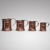 Set of 4 Copper Tankard Measures - Main View - 1