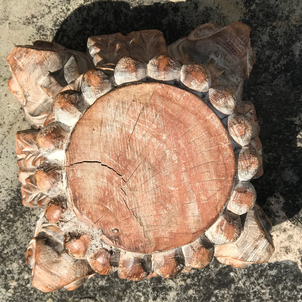 Pair of Late 20th Century Rajastan Carved Capitals - Detail View - 6
