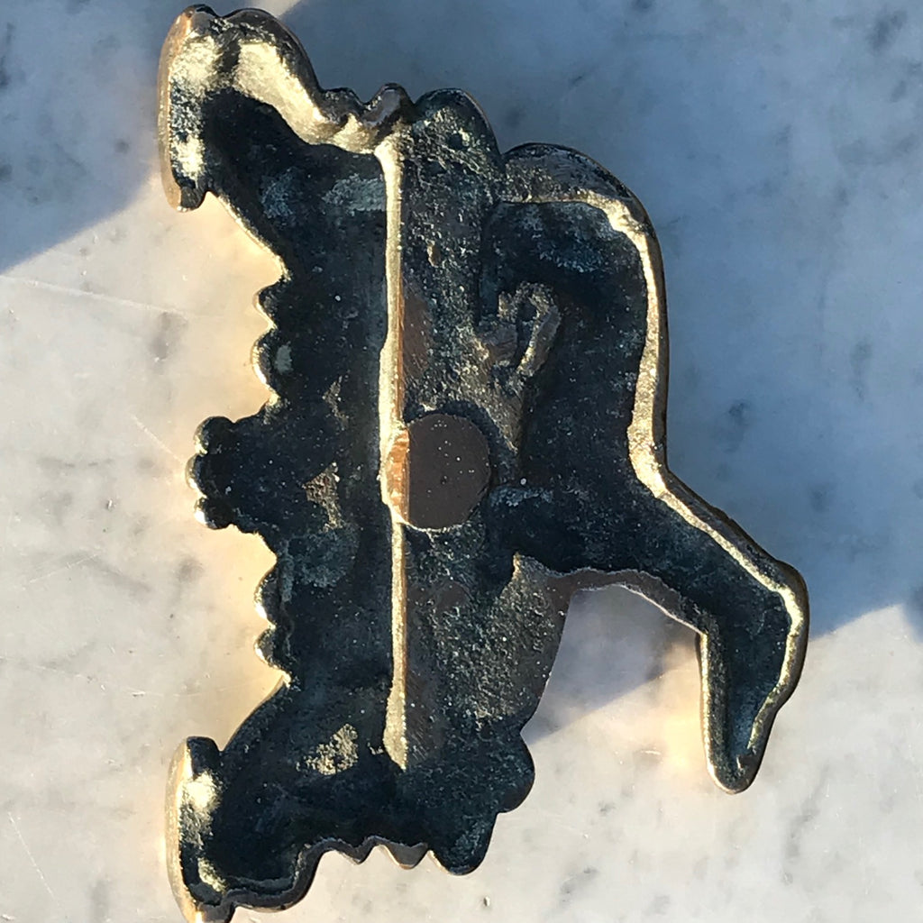 Pair of 19th Century Polished Bronze Greyhound Hearth Ornaments - Back View - 5