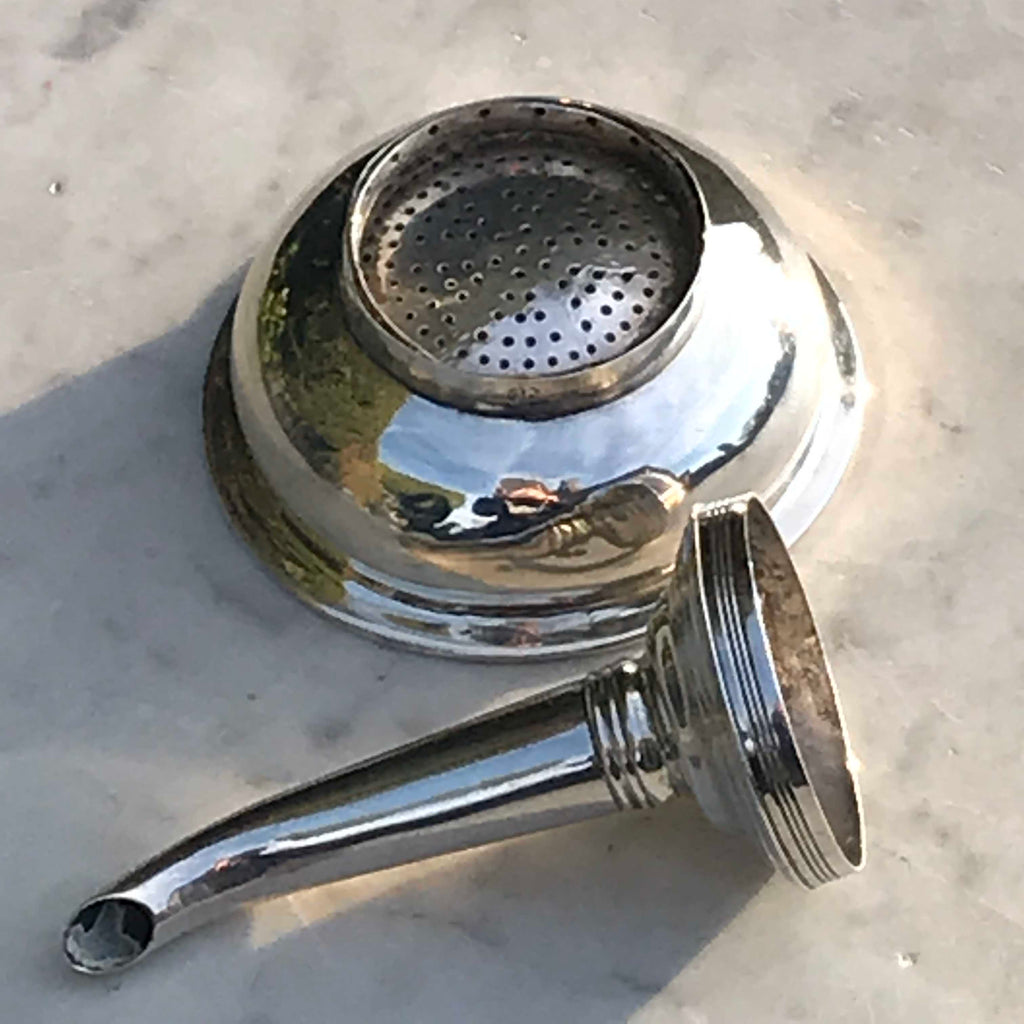 George III Two Part Silver Wine Funnel - Main View - 2