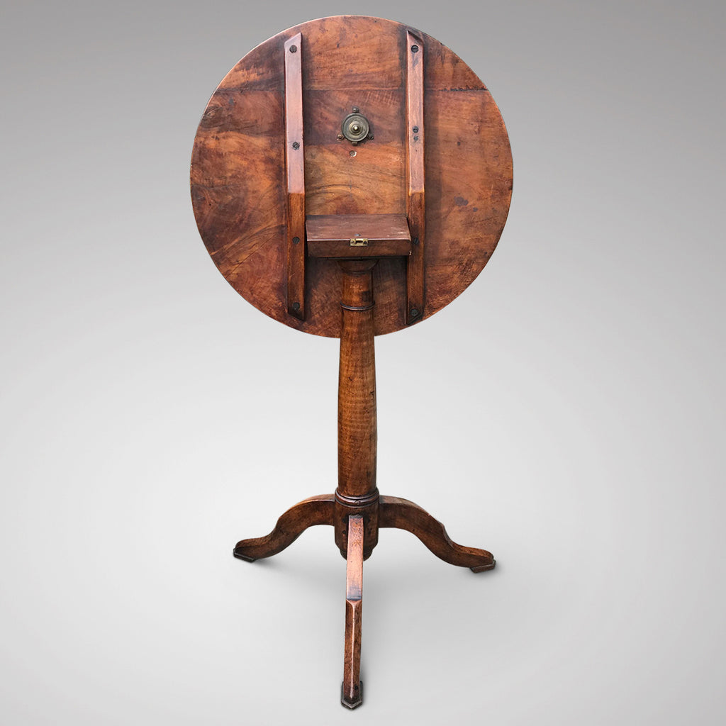 18th Century Tilt Top Walnut Tripod Table - Back View - 3