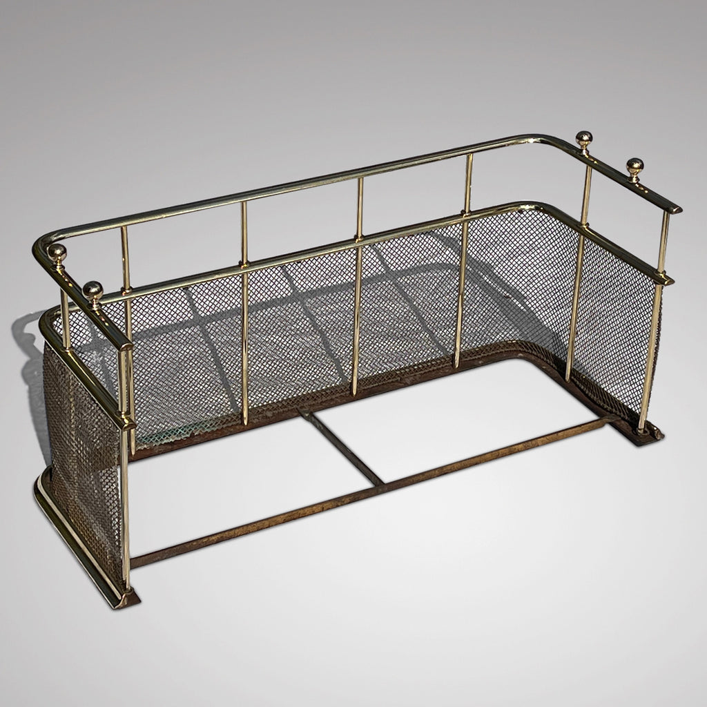 Victorian Brass Nursery Fireguard - Back View - 2