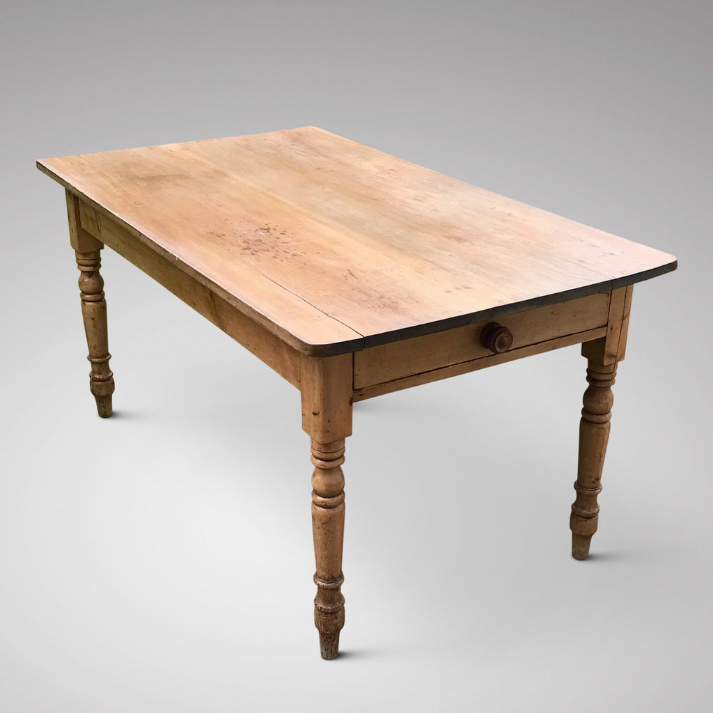19th Century Pine Farmhouse Kitchen Table - Main View - 3