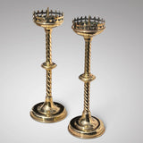 Pair of Large 19th Century Prickets - Main View - 1