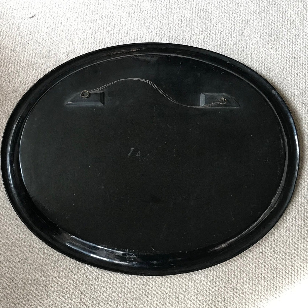 19th Century Oval Papier Mache Tray - Back View - 4