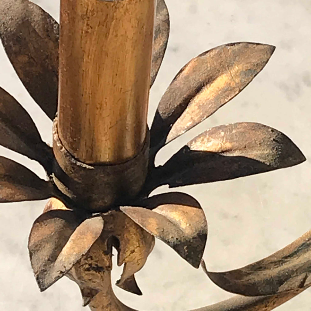 Italian Gilt Metal Pomegranate Chandelier - Detail View - 6