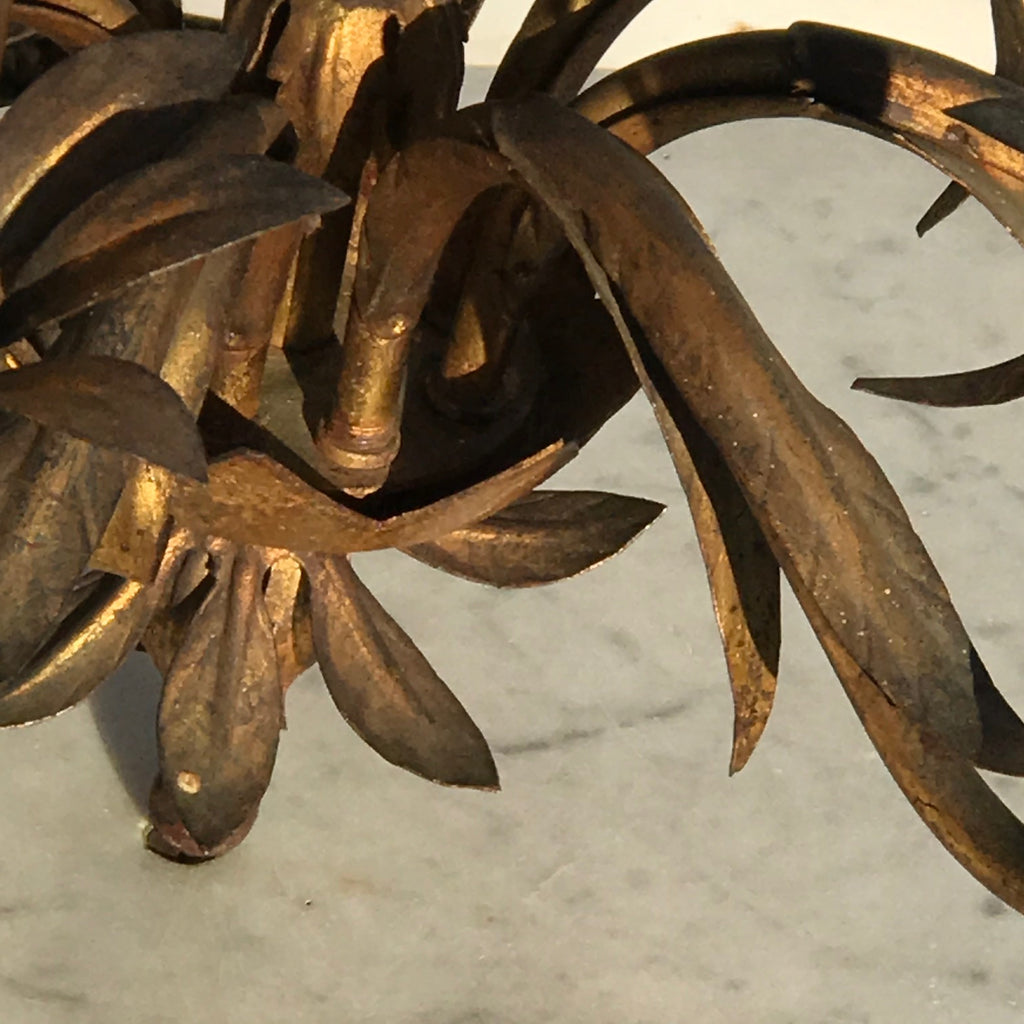 Italian Gilt Metal Pomegranate Chandelier - Detail View - 4