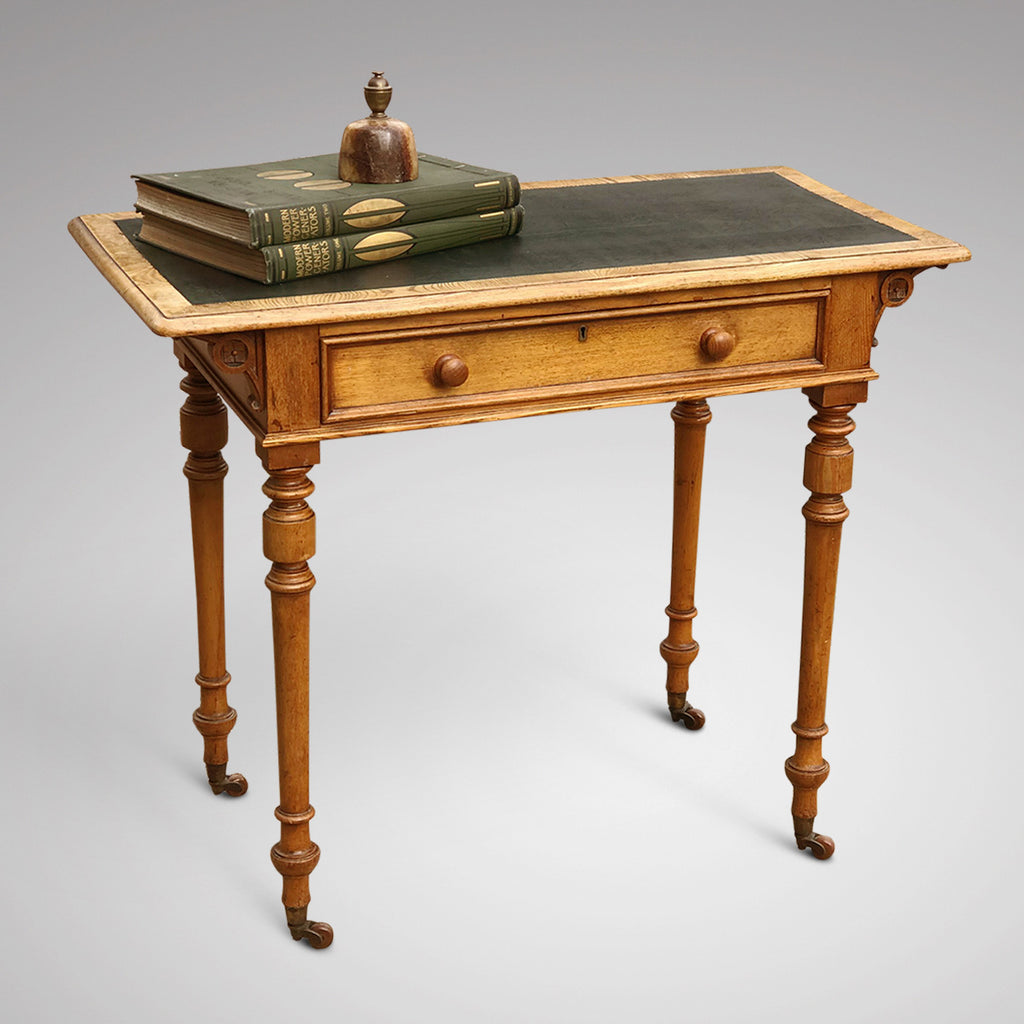 Aesthetic Movement Ash Writing Table by Robson & Son - Main View - 1