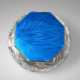 Art Deco Glass Bowl with Guilloche Enamel Top - Main View - 1