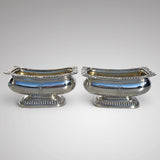 Pair of Georgian Silver Table Salts by Rebecca Emes & Edward Barnard - Main View - 1