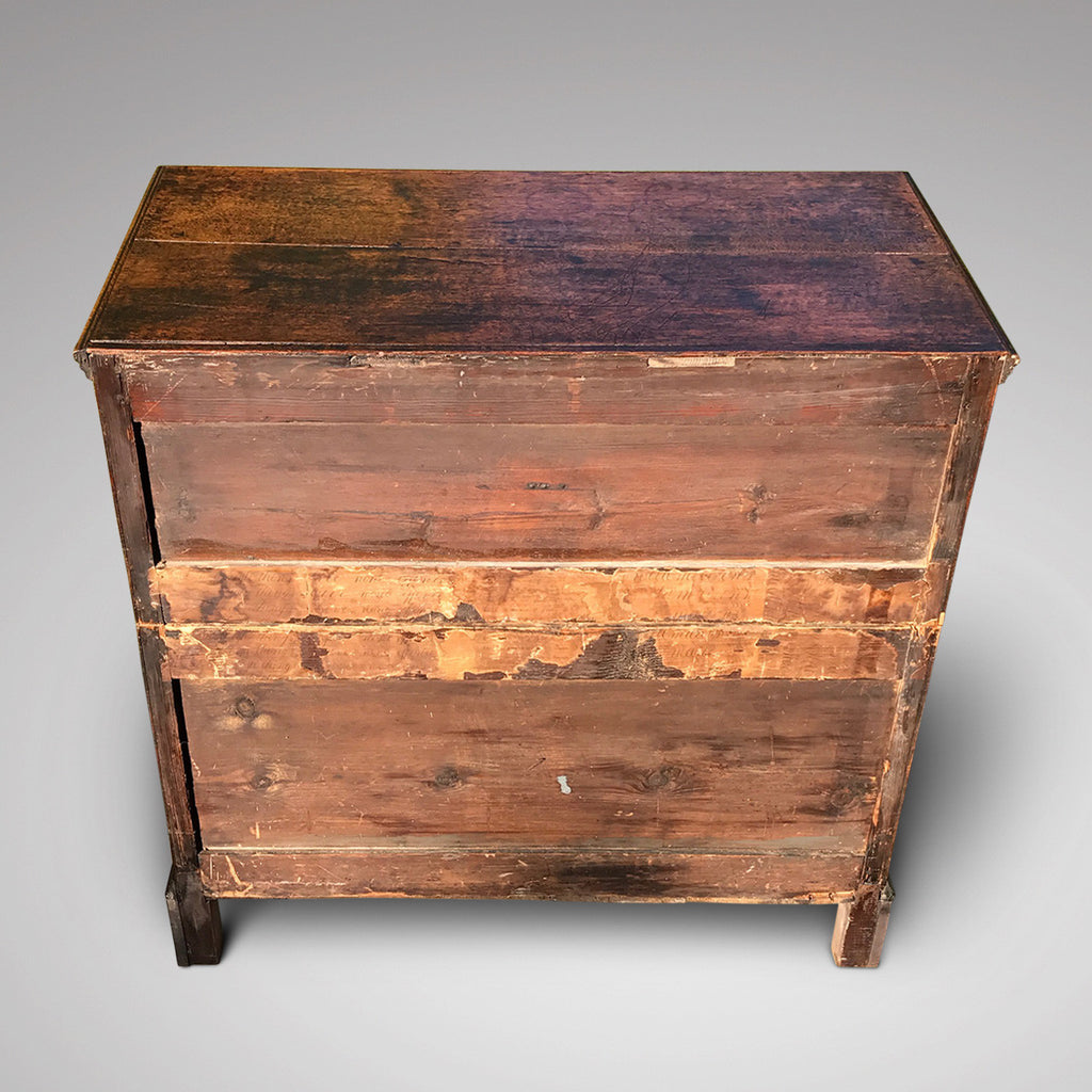 Early 18th Century Oak & Walnut Chest of Drawers - Back View - 3