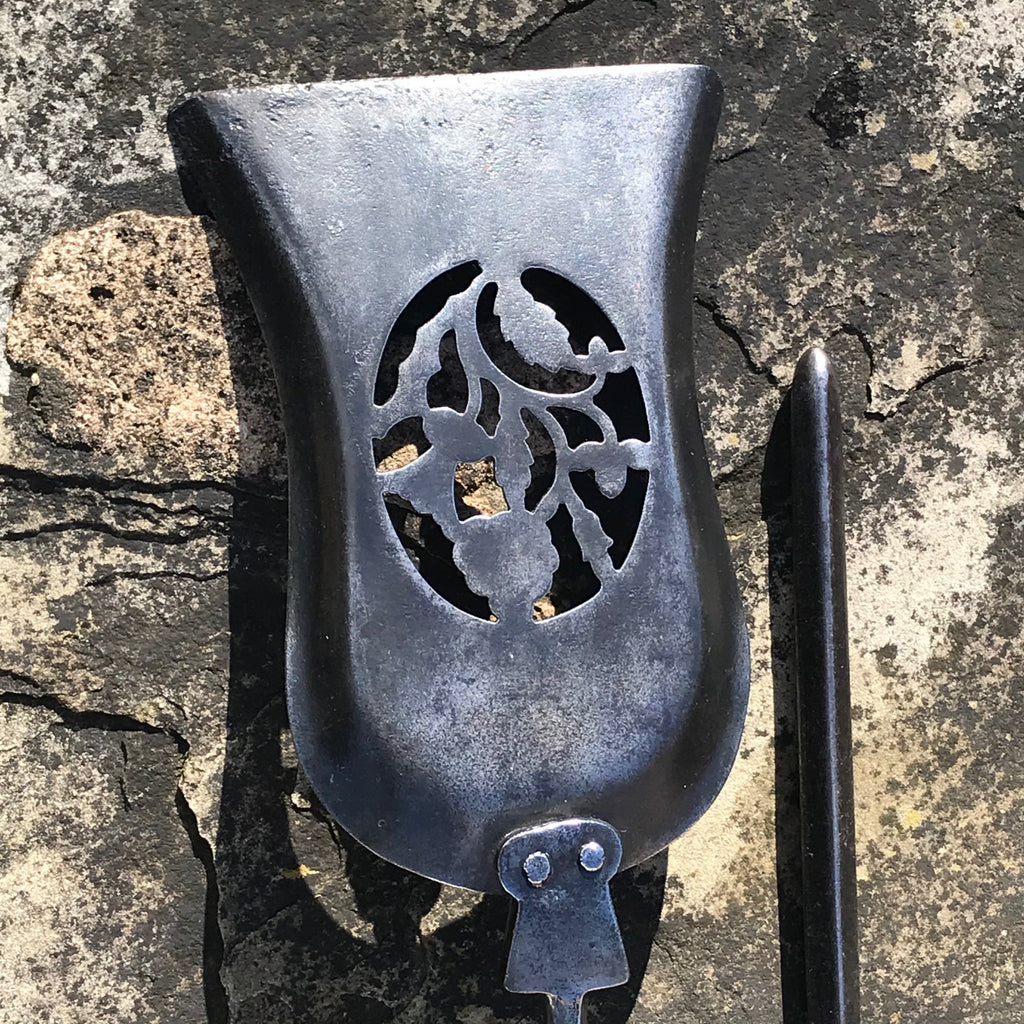 Set of 3 19th Century Polished Steel Fire Irons - Detail View - 3