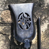 Set of 3 19th Century Polished Steel Fire Irons - Detail View - 3