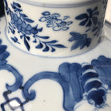 19th Century Chinese Blue & White Baluster Vase & Cover - Detail View - 7