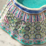 Qing Dynasty Chinese Lobed Rectangular Bowl - Side Detail View - 12