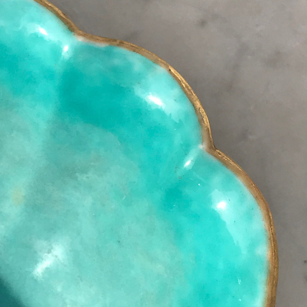 Qing Dynasty Chinese Lobed Rectangular Bowl - Inside Detail View - 7