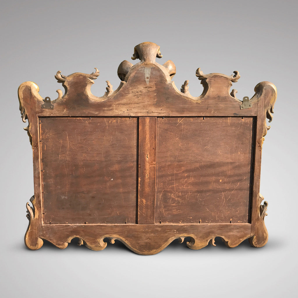 Superb George II Carved Giltwood Mirror - Back View - 8