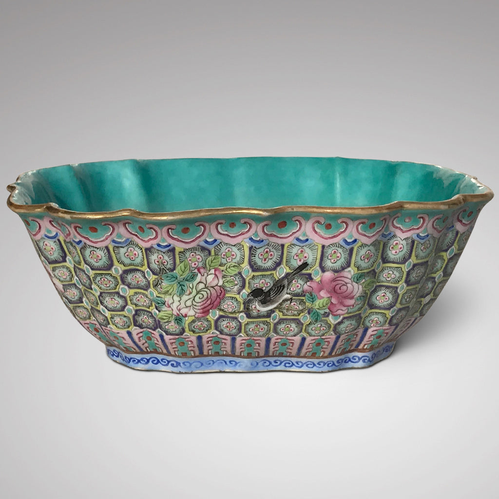 Qing Dynasty Chinese Lobed Rectangular Bowl - Main View - 2