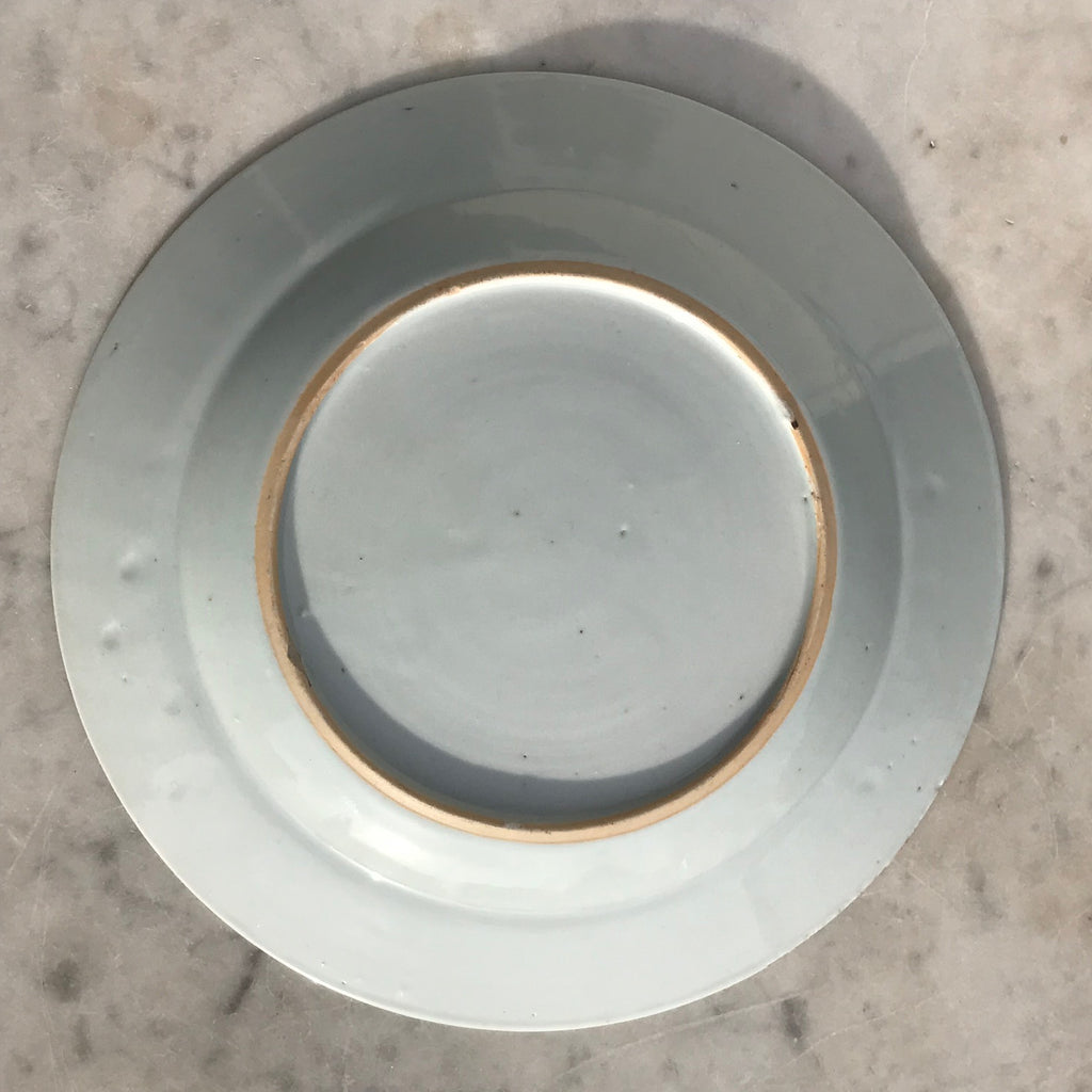 Pair of 18th Century Blue & White Plates - Back View - 6