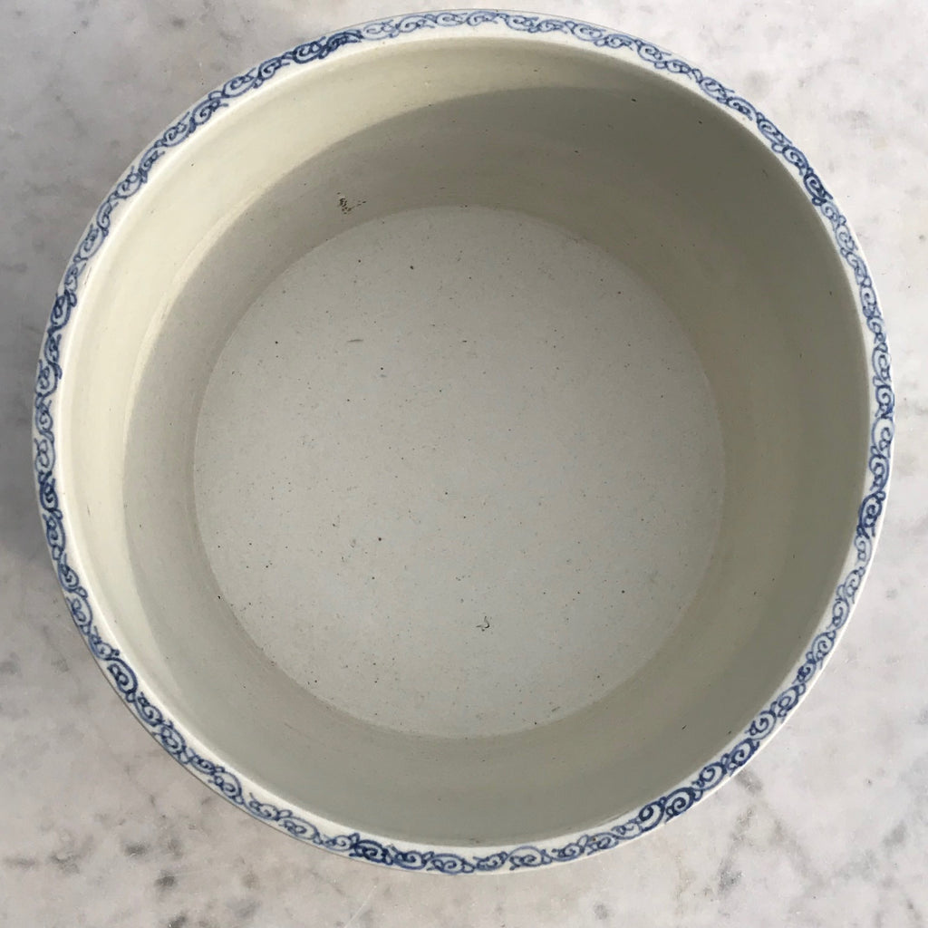 Chinese Blue and White Dragon Jardiniere - Inside View - 5