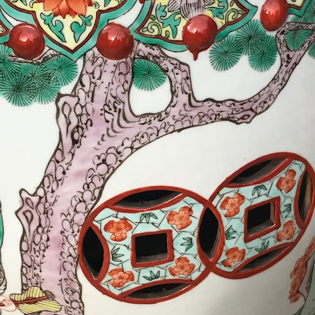 Pair of Chinese Ceramic Garden Seats - Detail View - 5