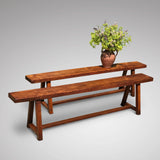 Pair of 19th Century Elm Benches - Main View - 1