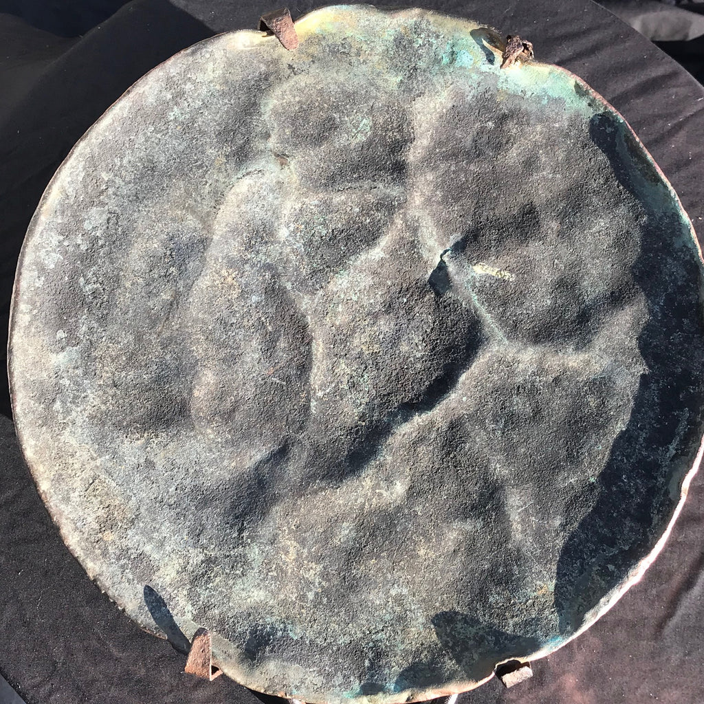 Arts and Crafts Copper Pot with Iron Handles - Detail View - 4