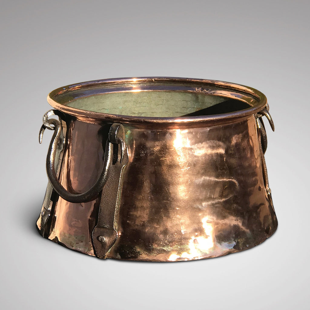 Arts and Crafts Copper Pot with Iron Handles - Main View - 2