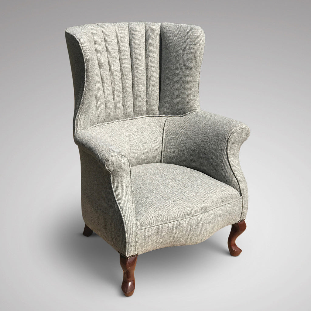 Edwardian Barrel Back Armchair - Front View - 3