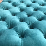 Victorian Rosewood Serpentine Stool - Top Detail View - 3