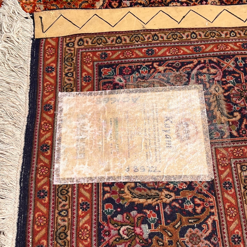 Stunning Large Pure Wool Tabriz Carpet - 5