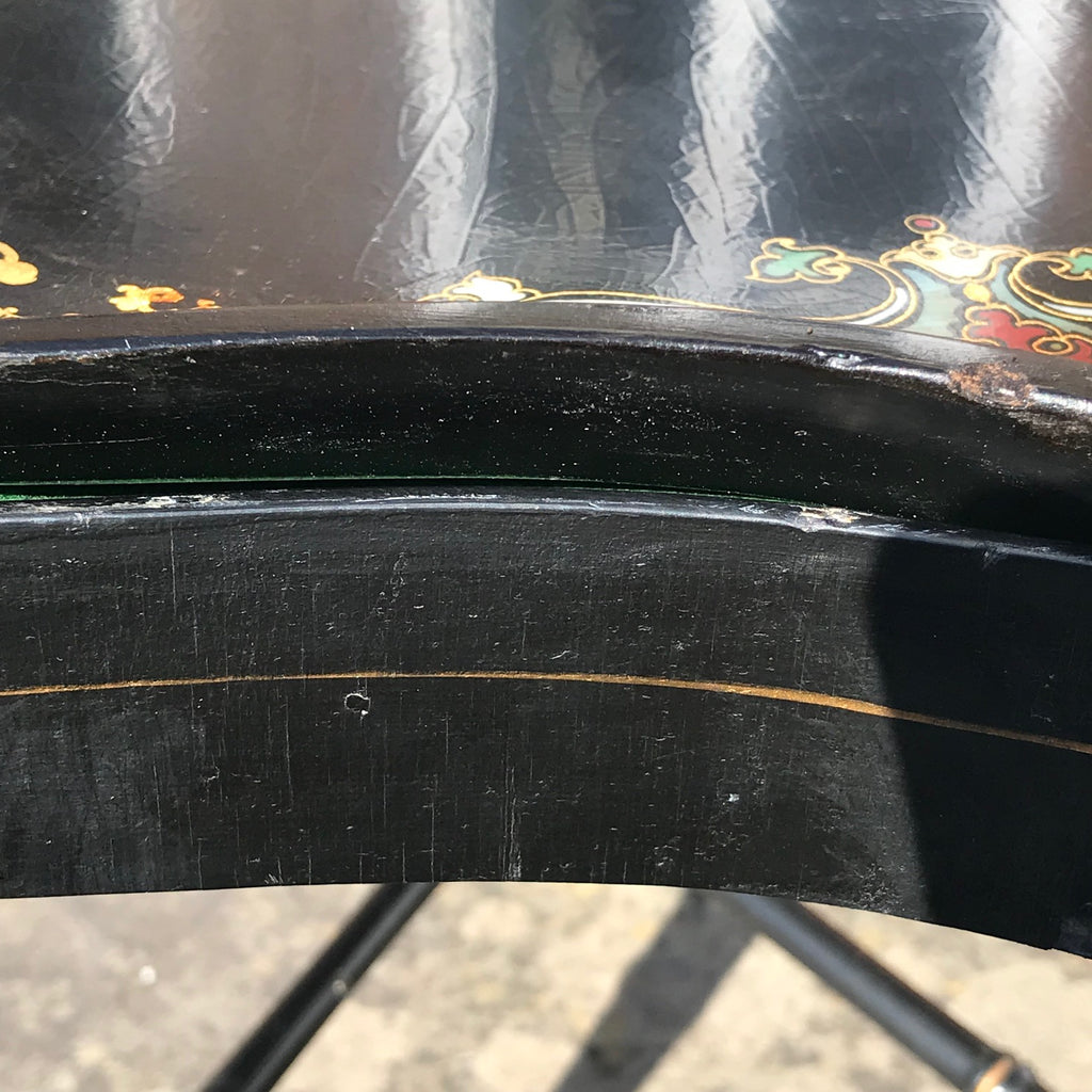 19th Century Papier-Mache Tray on Later Stand - Detail View - 8