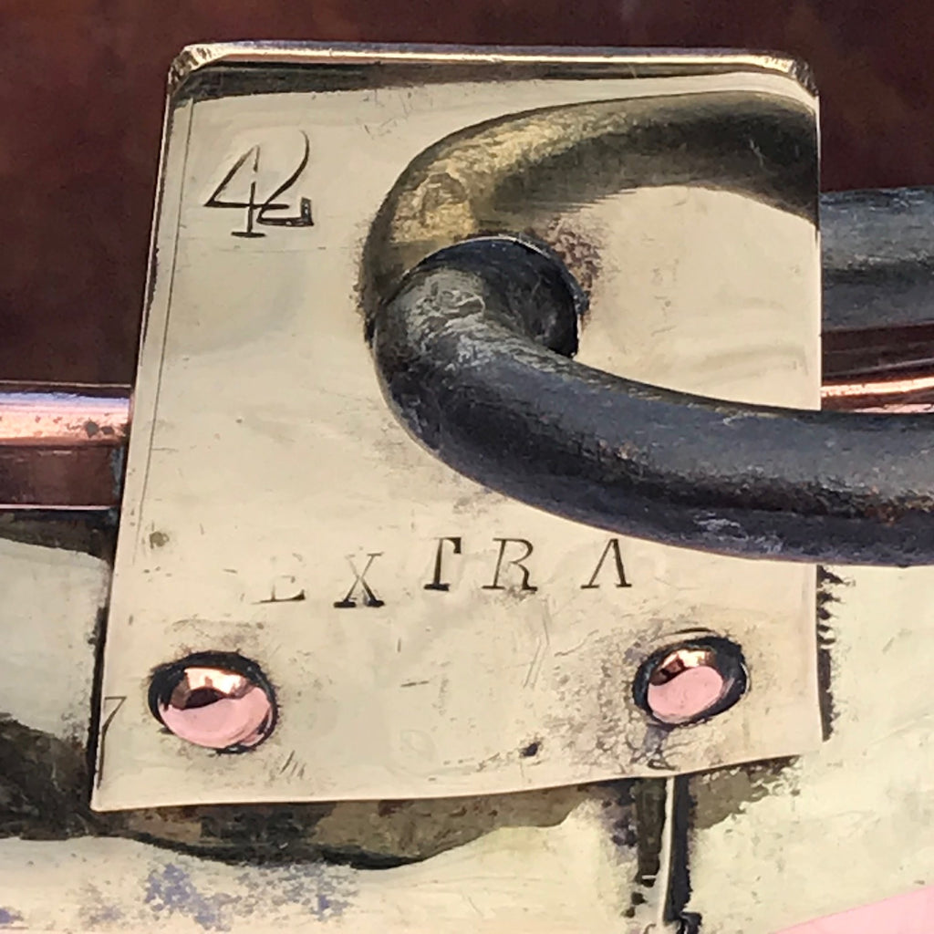 Large 19th Century Brass Bound Copper Boiling Pot - Detail View - 3