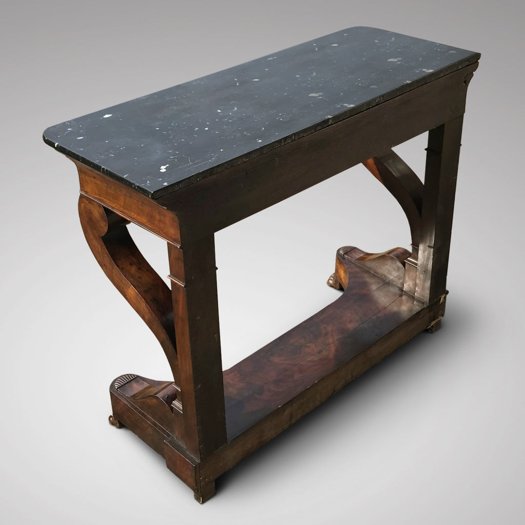 19th Century French Mahogany Console Table - Back View - 3