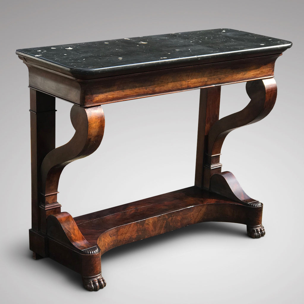 19th Century French Mahogany Console Table - Main View - 2