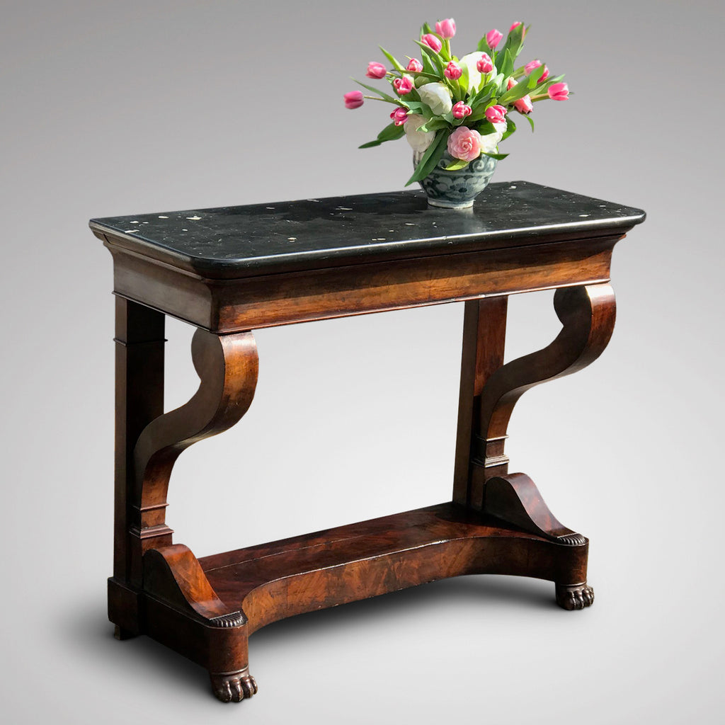 19th Century French Mahogany Console Table - Main View - 1