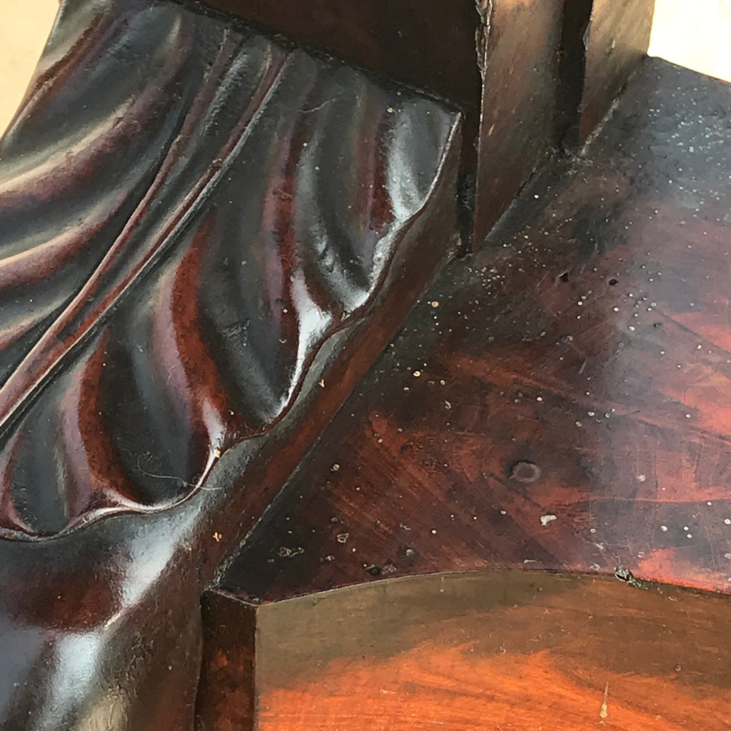 19th Century Mahogany Marble Topped Console Table - Detail View - 4