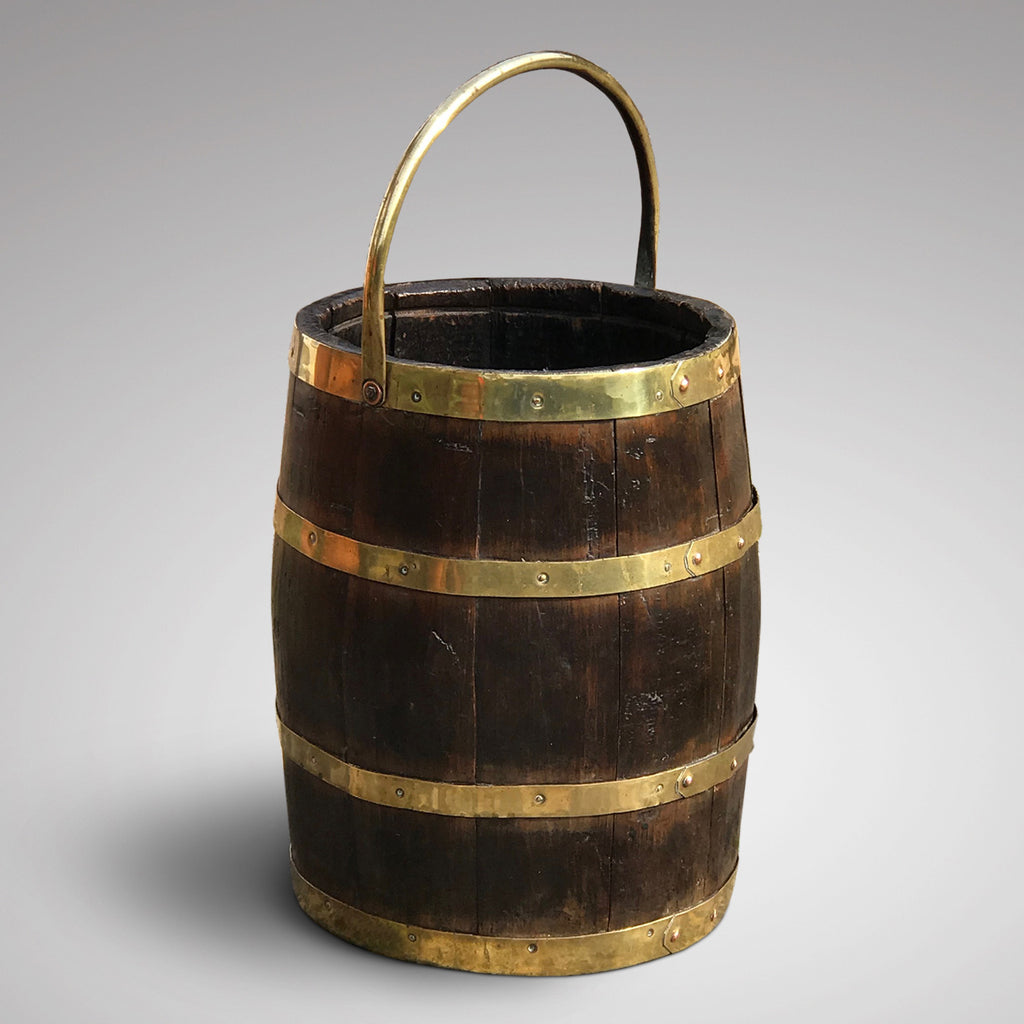 19th Century Oak Coopered Barrel - Main View - 1