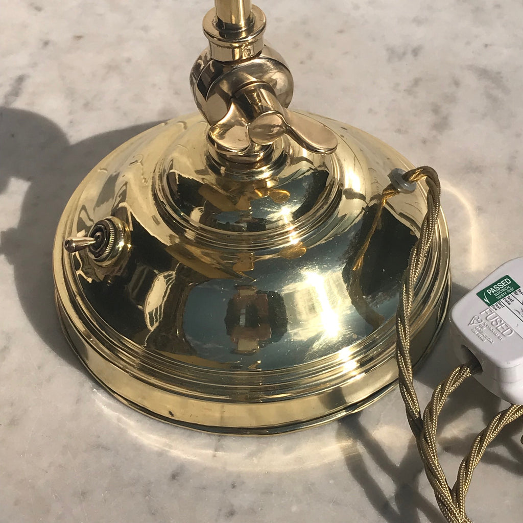 Early 20th Century Adjustable Brass Desk Lamp - Detail View - 3