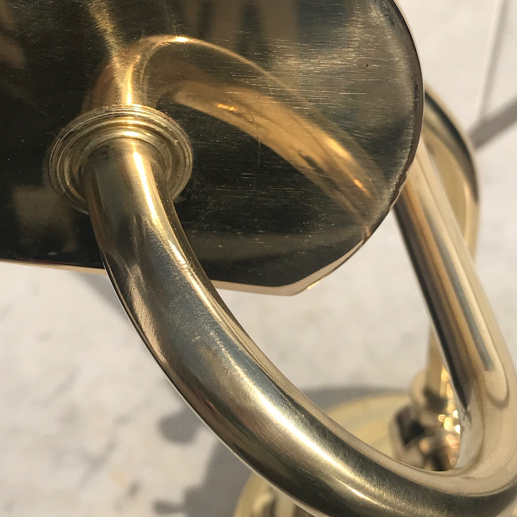 Early 20th Century Adjustable Brass Desk Lamp - Detail View - 4