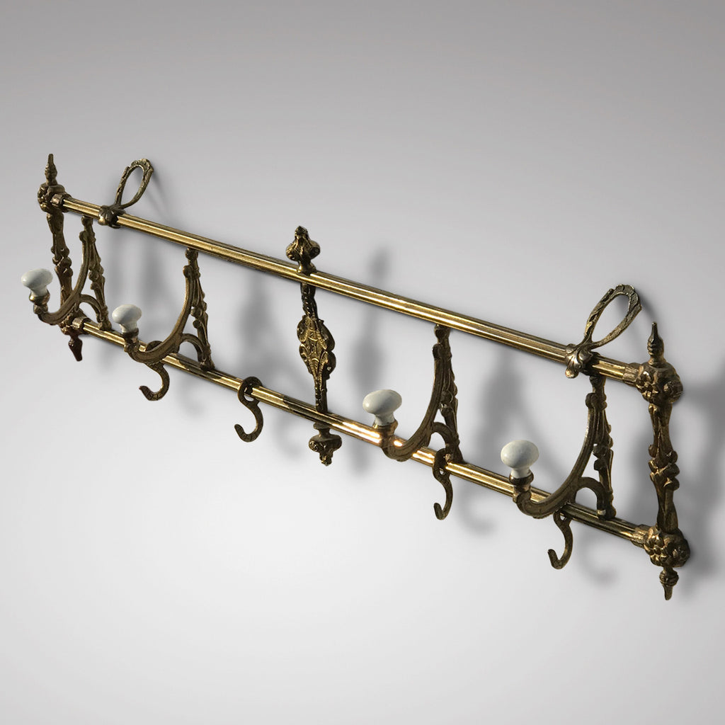 Victorian Gilt Metal Coat Rack - Main View - 1