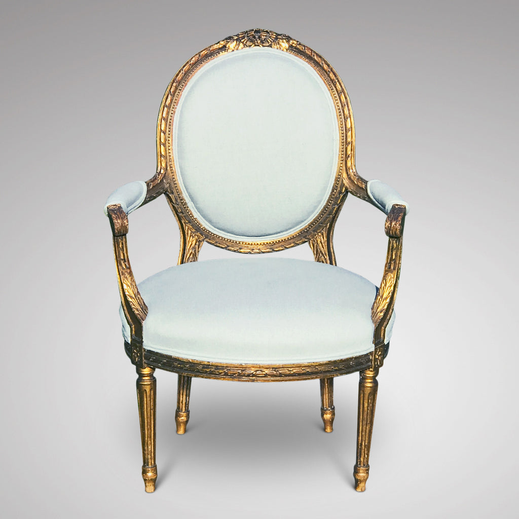 19th Century French Giltwood Armchair - Main Front View - 1